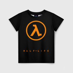 Детская футболка 3D Half-life orange logo