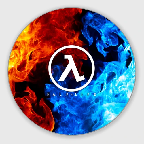 Круглый коврик для мышки Half-life