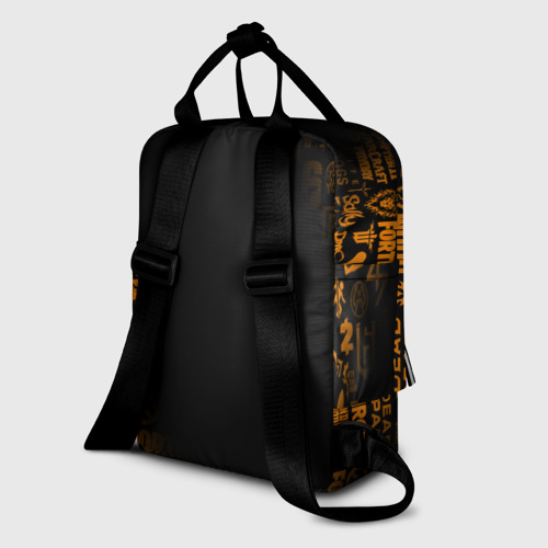 Женский рюкзак 3D с принтом HALF - LIFE, вид сзади #1