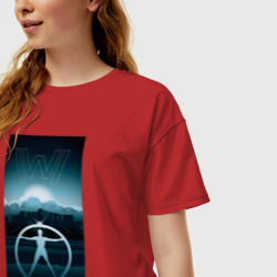 Женская футболка хлопок Oversize Westworld - фото 2
