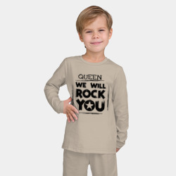 Детская пижама с лонгсливом хлопок Queen will rock you - фото 2