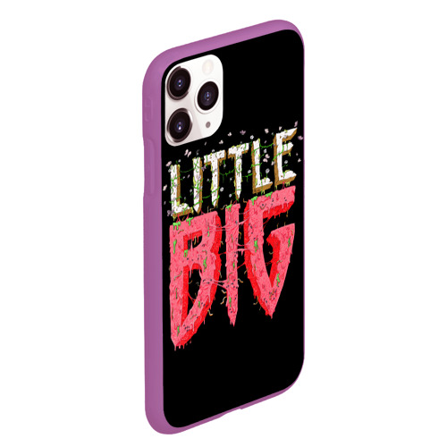 Чехол для iPhone 11 Pro Max матовый Little Big, цвет фиолетовый - фото 3