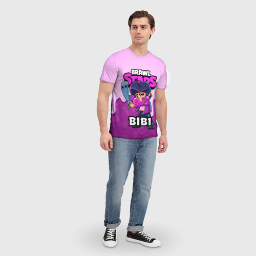 Мужская футболка 3D BRAWL STARS BIBI - фото 5