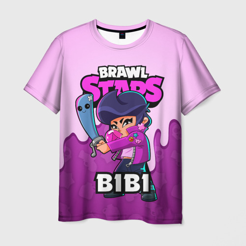Мужская футболка 3D BRAWL STARS BIBI