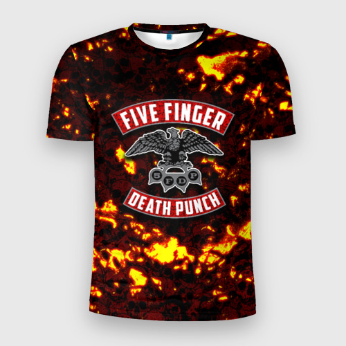 Мужская футболка 3D Slim Five Finger Death Punch, цвет 3D печать