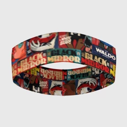 Повязка на голову 3D Черное зеркало