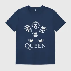 Мужская футболка хлопок Квин Queen +на спине