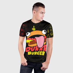 Мужская футболка 3D Slim Fortnite Durrr Burger - фото 2