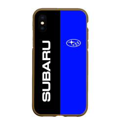 Чехол для iPhone XS Max матовый Subaru Субару