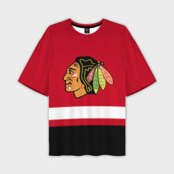 Мужская футболка oversize 3D Chicago Blackhawks