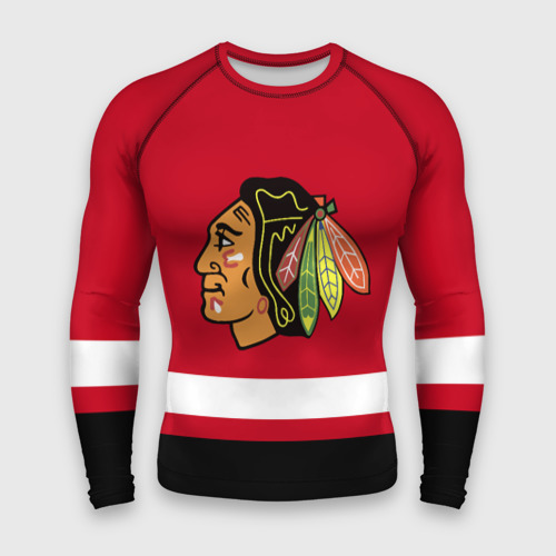 Мужской рашгард 3D Chicago Blackhawks, цвет 3D печать