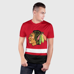 Мужская футболка 3D Slim Chicago Blackhawks - фото 2