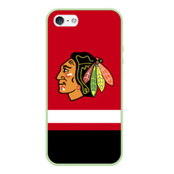 Чехол для iPhone 5/5S матовый Chicago Blackhawks