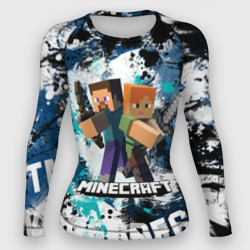 Женский рашгард 3D Minecraft Майнкрафт