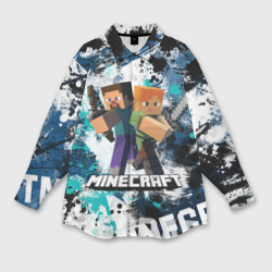 Женская рубашка oversize 3D Minecraft Майнкрафт