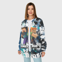 Женская рубашка oversize 3D Minecraft Майнкрафт - фото 2