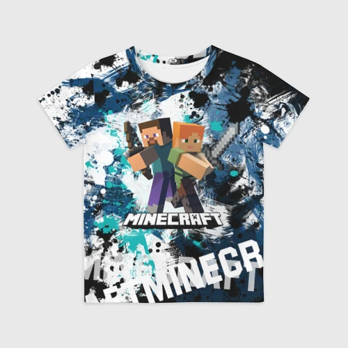 Детская футболка 3D Minecraft Майнкрафт