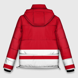 Куртка с принтом Детройт Ред Уингз для мужчины, вид сзади №1. Цвет основы: черный