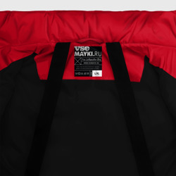 Куртка с принтом Детройт Ред Уингз для мужчины, вид на модели спереди №4. Цвет основы: черный