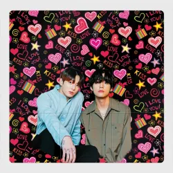 Магнитный плакат 3Х3 BTS: пейринг ВиГуки