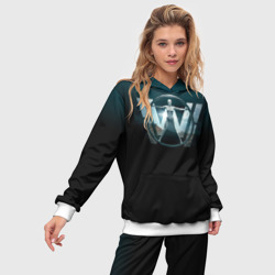 Женский костюм с толстовкой 3D Westworld Logo - фото 2