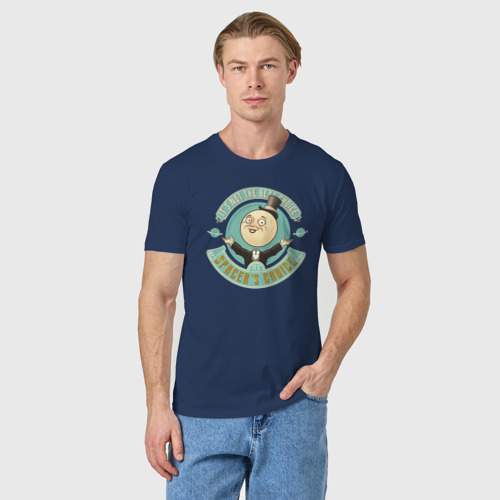 Мужская футболка хлопок Spacer's Choice Better Choice, цвет темно-синий - фото 3