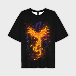 Мужская футболка oversize 3D Phoenix