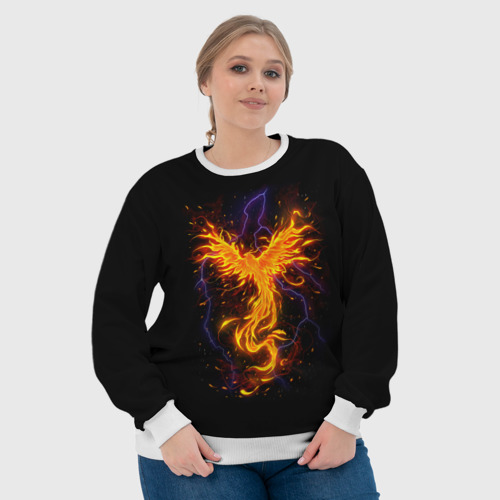 Женский свитшот 3D Phoenix, цвет 3D печать - фото 6