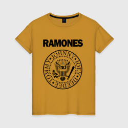 Женская футболка хлопок Ramones Рамонес