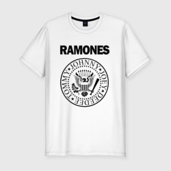 Мужская футболка хлопок Slim Ramones Рамонес
