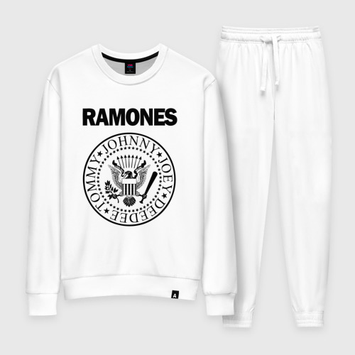 Женский костюм хлопок Ramones Рамонес, цвет белый