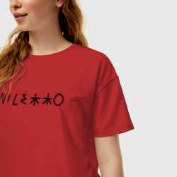 Женская футболка хлопок Oversize Niletto - фото 2