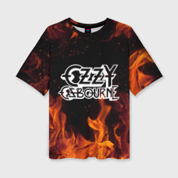 Женская футболка oversize 3D Ozzy Osbourne Оззи Осборн