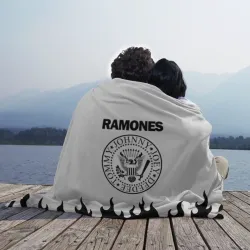 Плед 3D Ramones black logo - фото 2