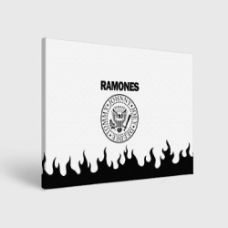 Холст прямоугольный Ramones black logo