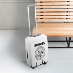 Чехол для чемодана 3D Ramones black logo - фото 2