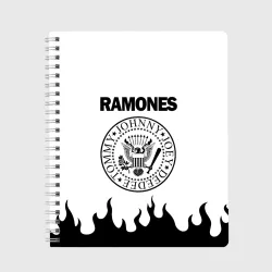 Тетрадь Ramones black logo