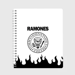 Тетрадь Ramones black logo