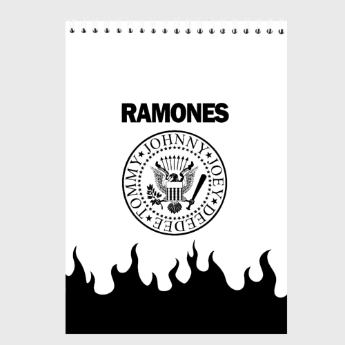Скетчбук Ramones black logo