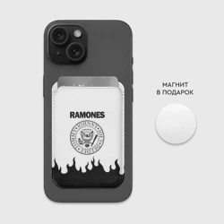 Картхолдер Magsafe магнитный Ramones black logo - фото 2