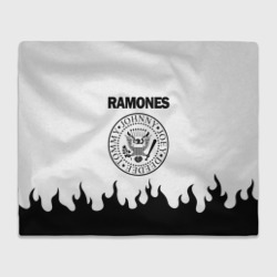 Плед 3D Ramones black logo