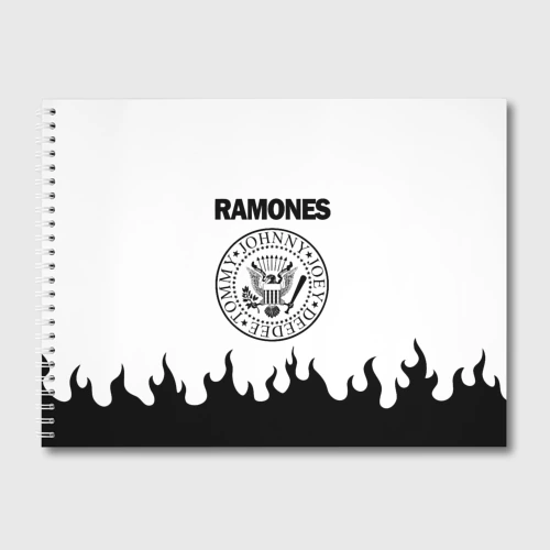 Альбом для рисования Ramones black logo