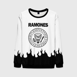 Мужской свитшот 3D Ramones black logo