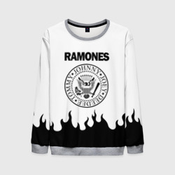 Мужской свитшот 3D Ramones black logo