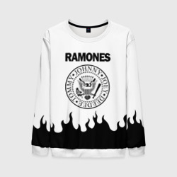 Мужской свитшот 3D Ramones black logo