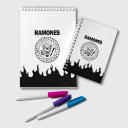 Блокнот Ramones black logo