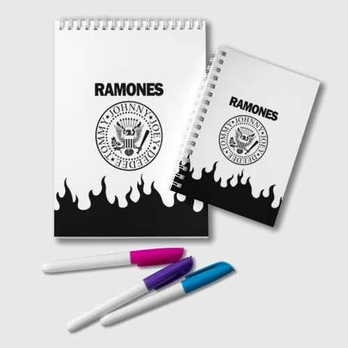Блокнот Ramones black logo