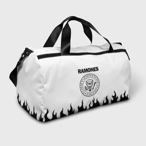 Сумка спортивная 3D Ramones black logo