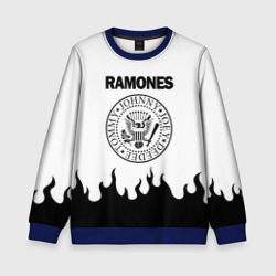 Детский свитшот 3D Ramones black logo