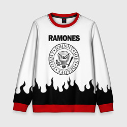 Детский свитшот 3D Ramones black logo